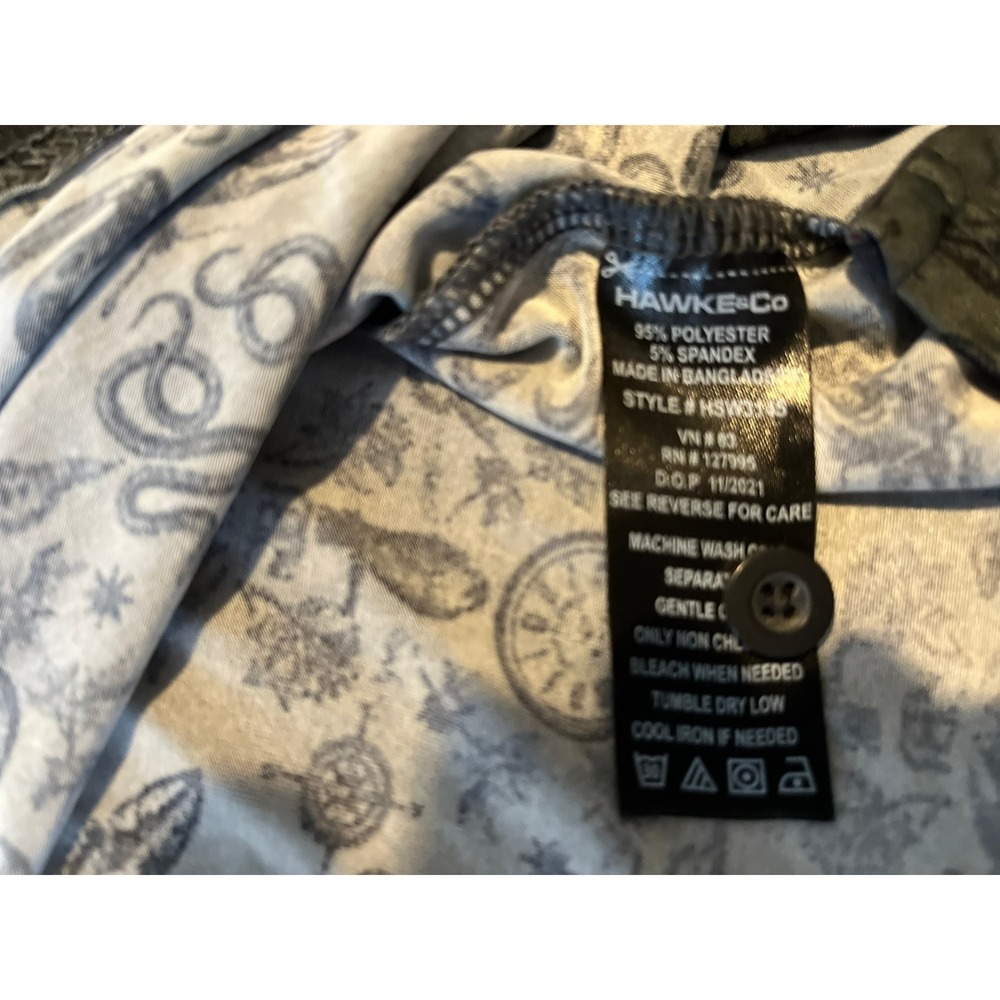 HAWKE & CO Dynamic Sport Fiber Polo‎ Shirt Novelty Print - Picture 4 of 9